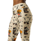 Vintage Halloween Toons Yoga Leggings