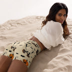 Vintage Halloween Toons Yoga Shorts