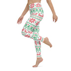 Vintage Knit Print Yoga Leggings