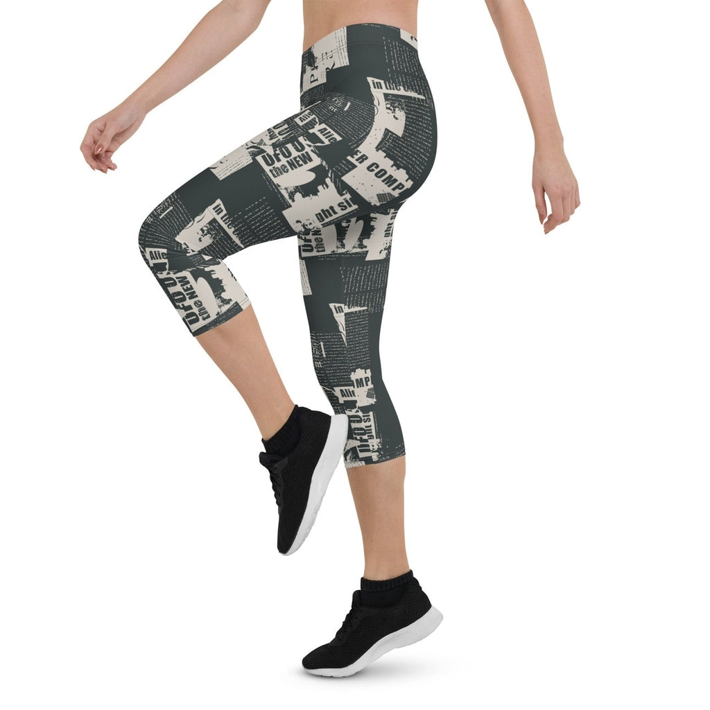 Vintage Newspaper Capris