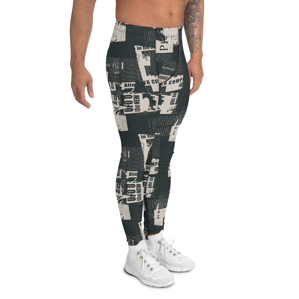 Vintage Newspaper Men's Leggings