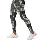 Vintage Newspaper Yoga Leggings