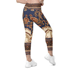 Vintage Riviera Crossover Leggings With Pockets