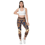 Vintage Riviera Crossover Leggings With Pockets