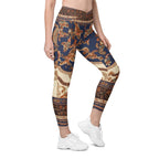 Vintage Riviera Crossover Leggings With Pockets