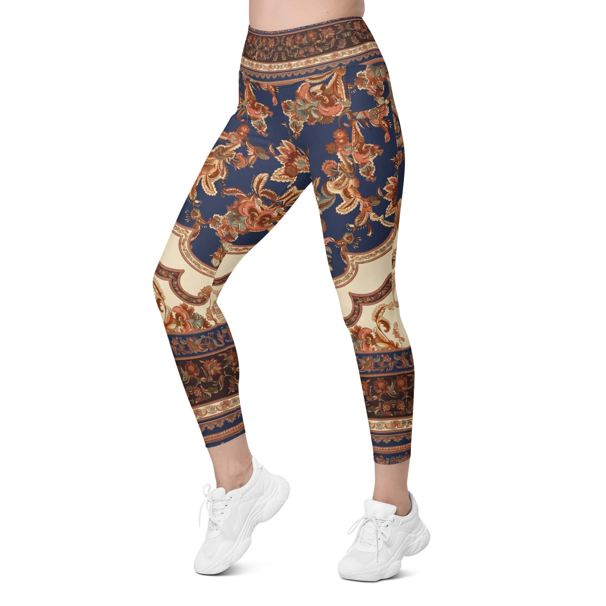 Vintage Riviera Leggings With Pockets