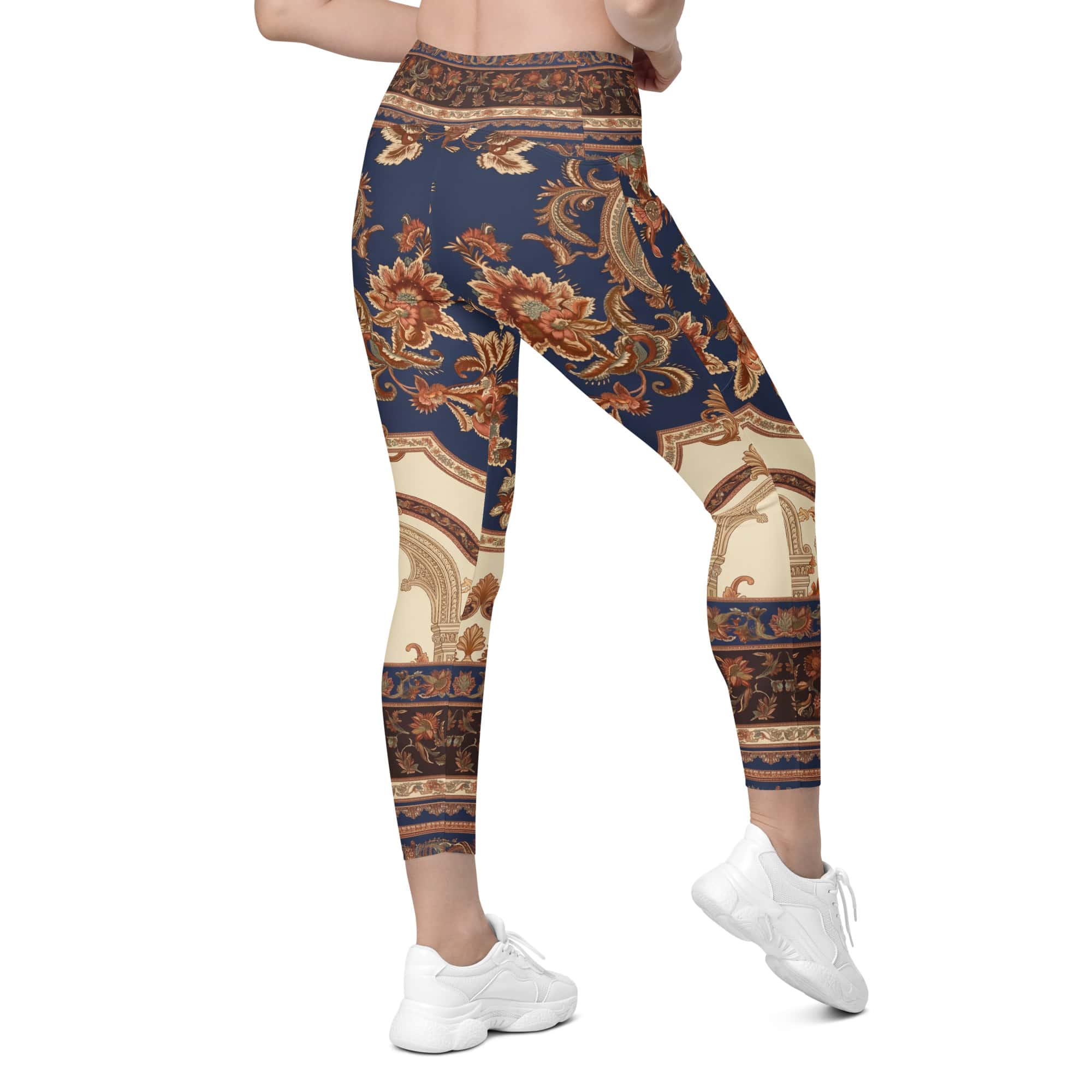 Vintage Riviera Leggings With Pockets