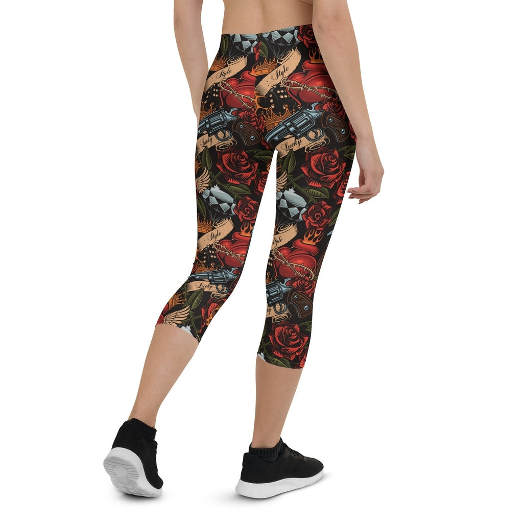 Vintage Tattoos Capris
