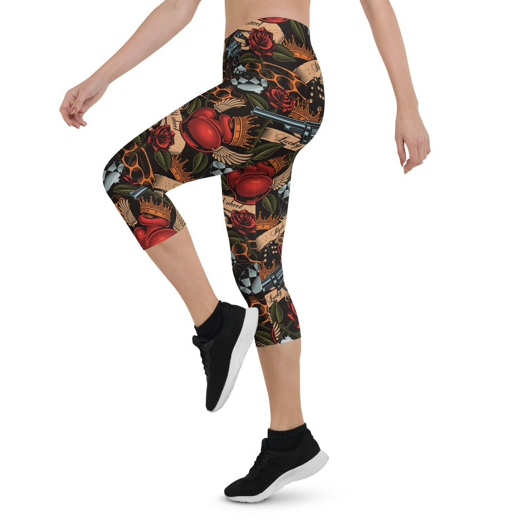 Vintage Tattoos Capris