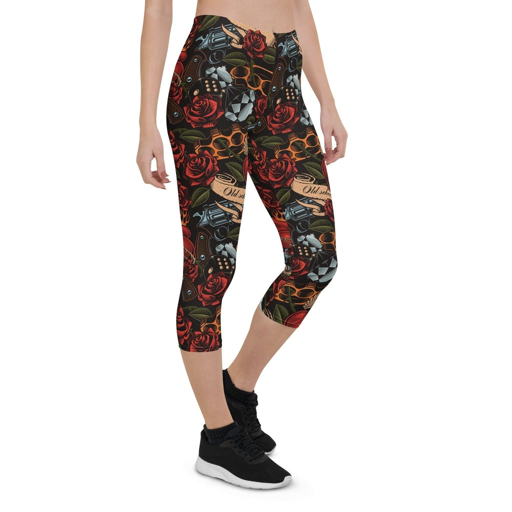 Vintage Tattoos Capris
