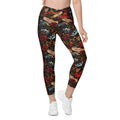 Vintage Tattoos Crossover Leggings With Pockets