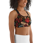 Vintage Tattoos Sports Bra
