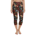 Vintage Tattoos Yoga Capris