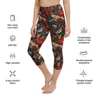 Vintage Tattoos Yoga Capris