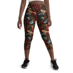 Vintage Tattoos Yoga Capris