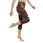 Vintage Tattoos Yoga Capris