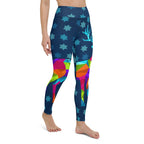 Vivid Reindeer Yoga Leggings