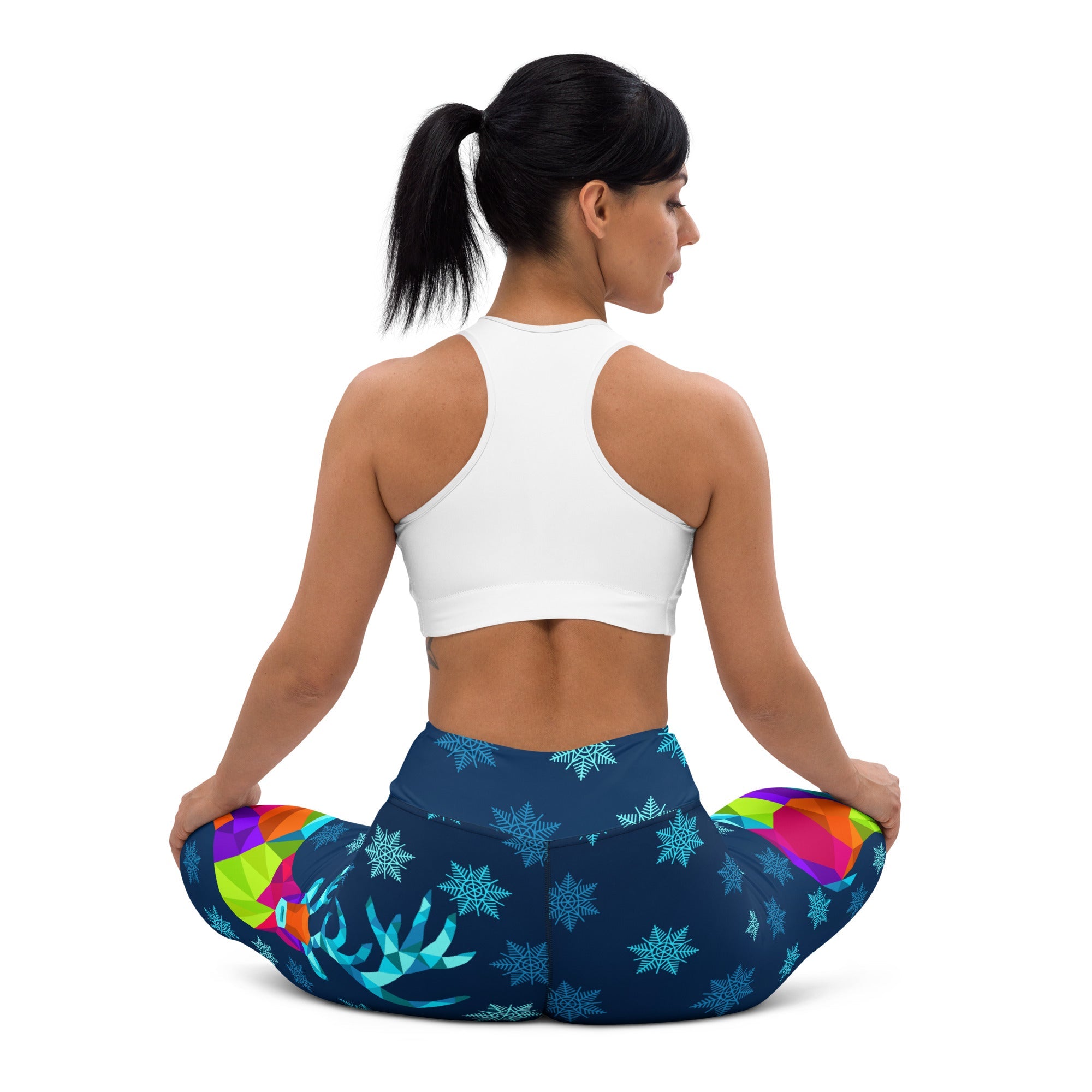 Vivid Reindeer Yoga Leggings