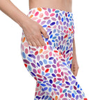 Watercolor Dot Leggings with Pockets