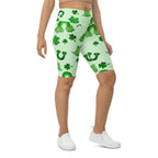 Watercolor St. Patrick's Day Biker Shorts