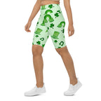Watercolor St. Patrick's Day Biker Shorts
