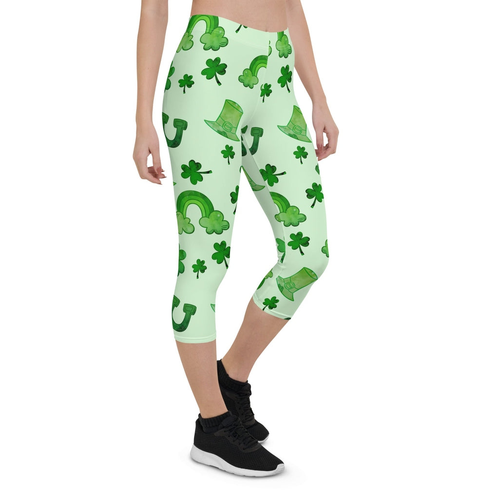 Watercolor St. Patrick's Day Capris
