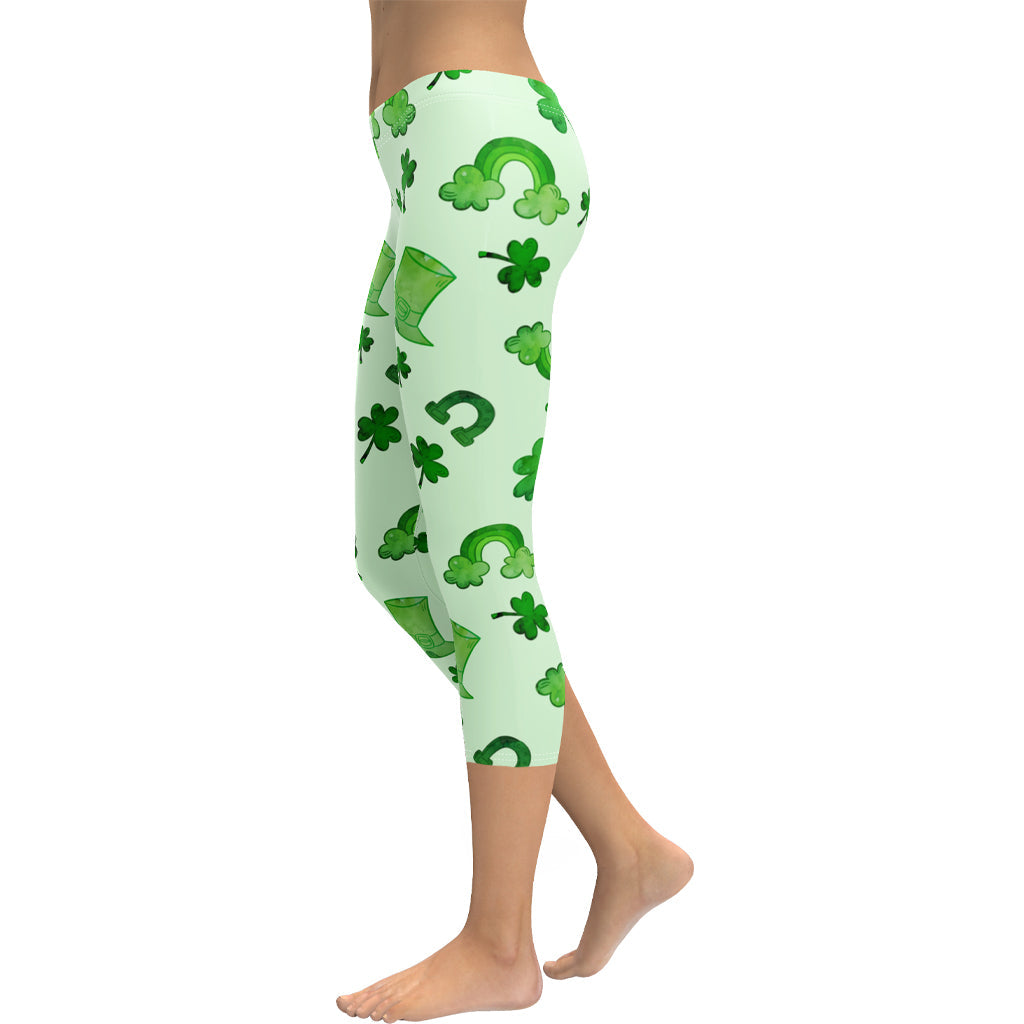 Watercolor St. Patrick's Day Capris