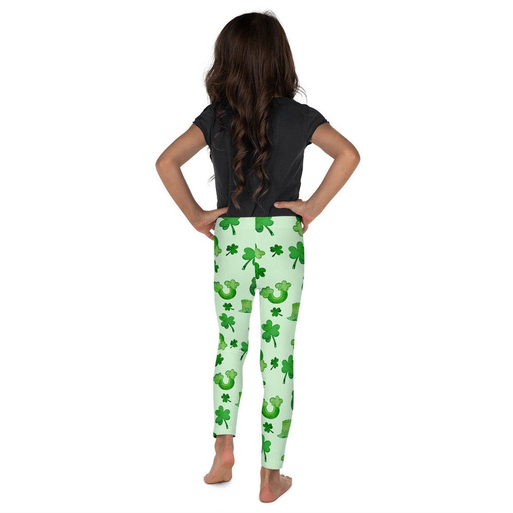 Watercolor St. Patrick's Day Kid's Leggings