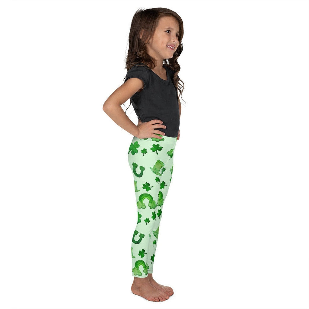 Watercolor St. Patrick's Day Kid's Leggings