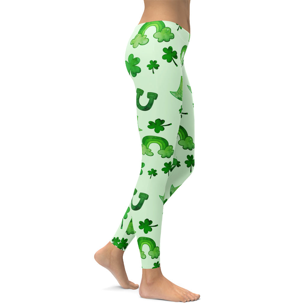 Watercolor St. Patrick's Day Leggings