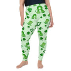 Watercolor St. Patrick's Day Plus Size Leggings
