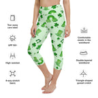 Watercolor St. Patrick's Day Yoga Capris