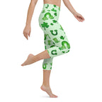 Watercolor St. Patrick's Day Yoga Capris