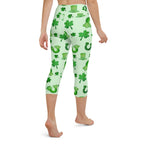 Watercolor St. Patrick's Day Yoga Capris