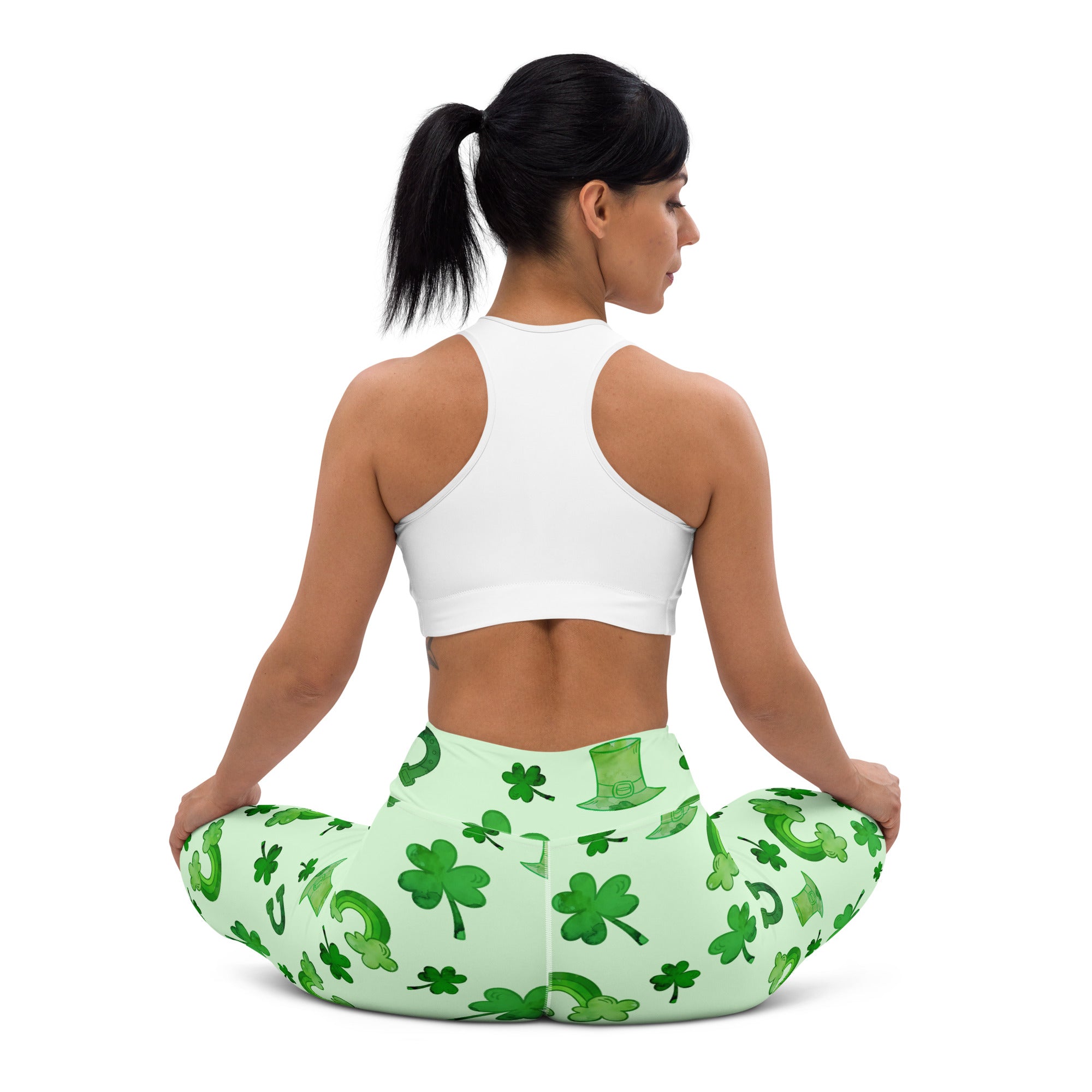 Watercolor St. Patrick's Day Yoga Leggings