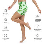 Watercolor St. Patrick's Day Yoga Shorts
