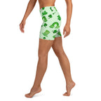 Watercolor St. Patrick's Day Yoga Shorts