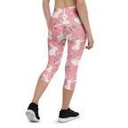 White Easter Bunnies Capris