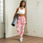 White Easter Bunnies Yoga Leggings