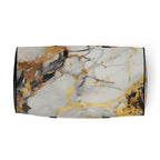 White & Gold Marble Duffle Bag