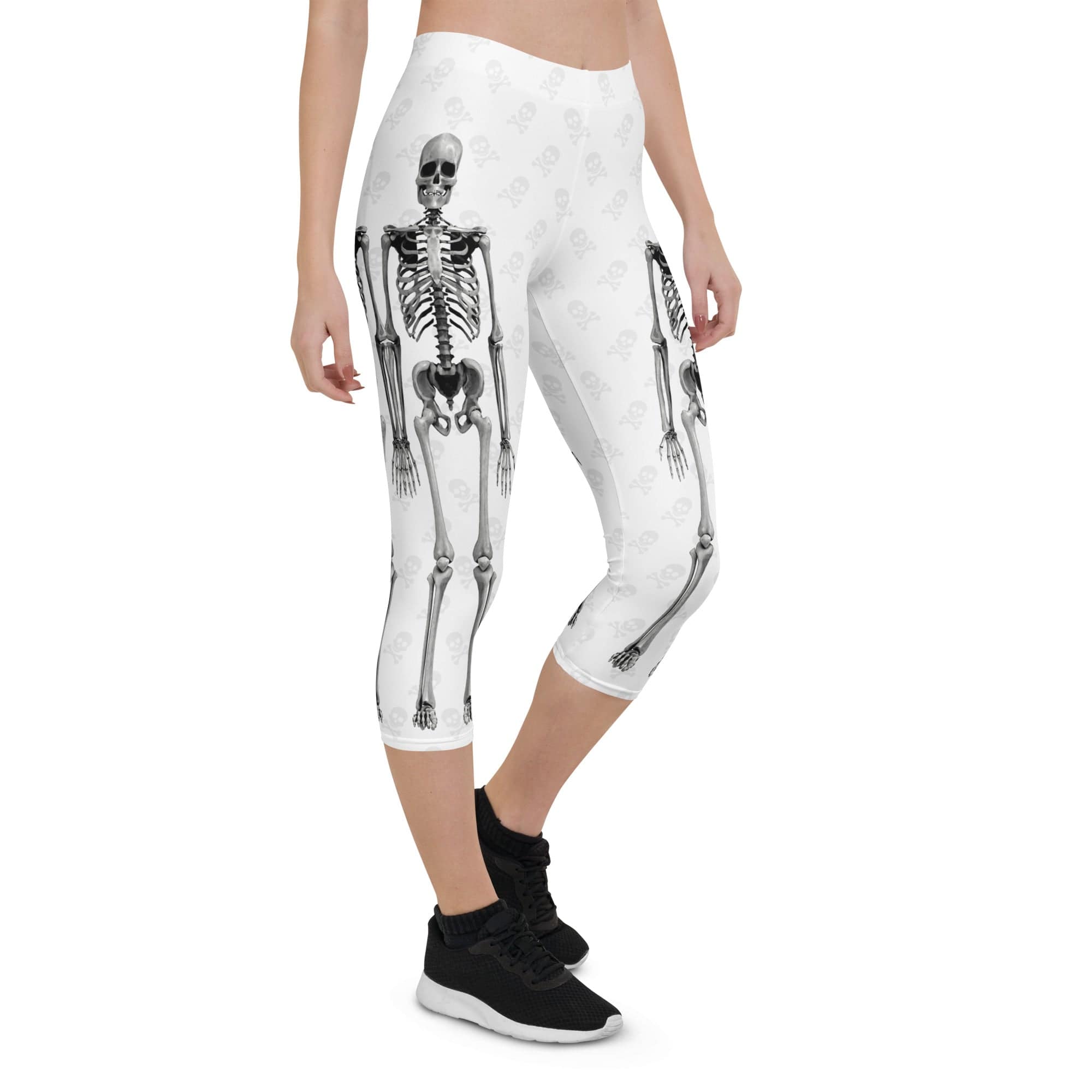 X-Ray Skeleton Print Capris