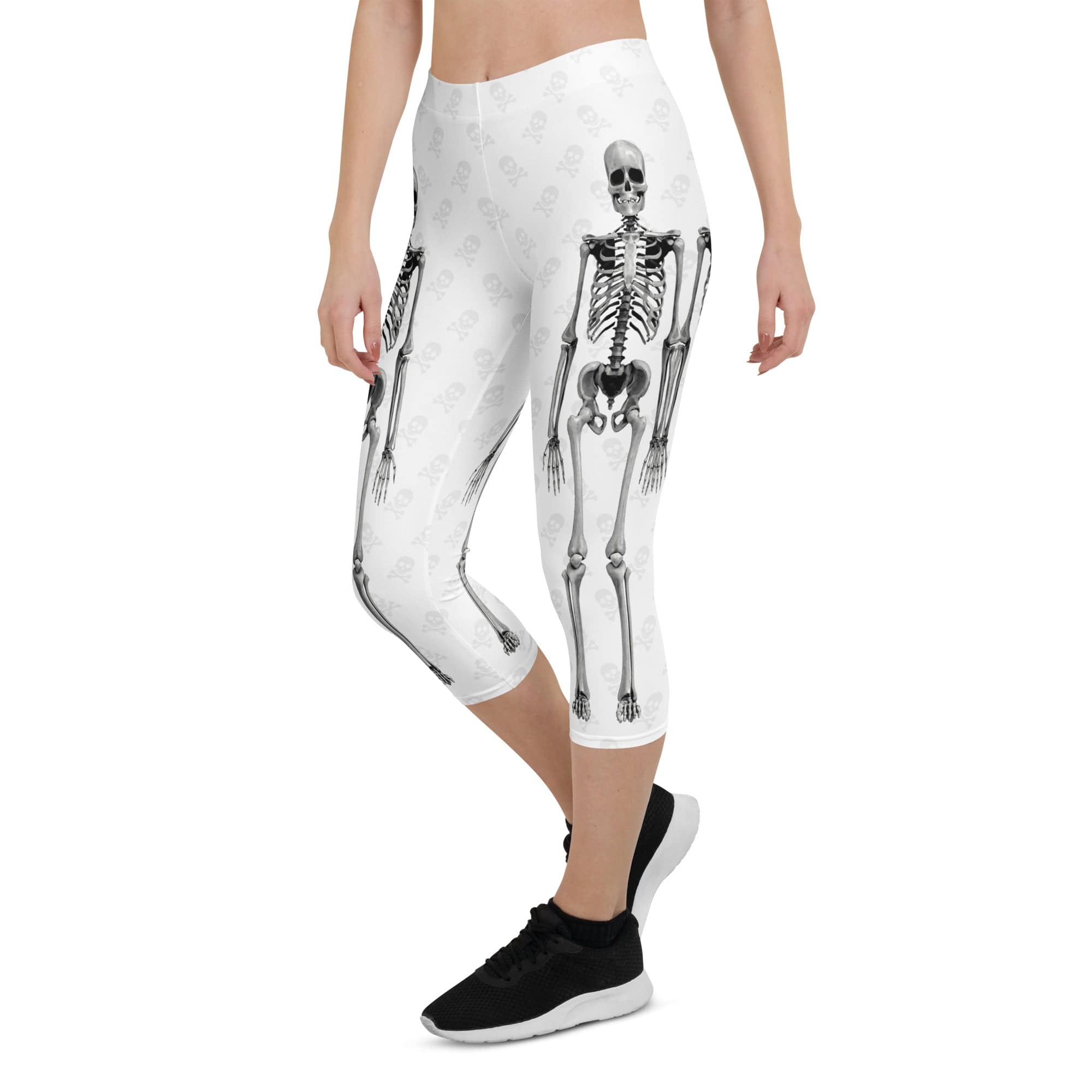 X-Ray Skeleton Print Capris