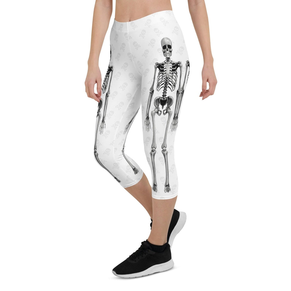 X-Ray Skeleton Print Capris