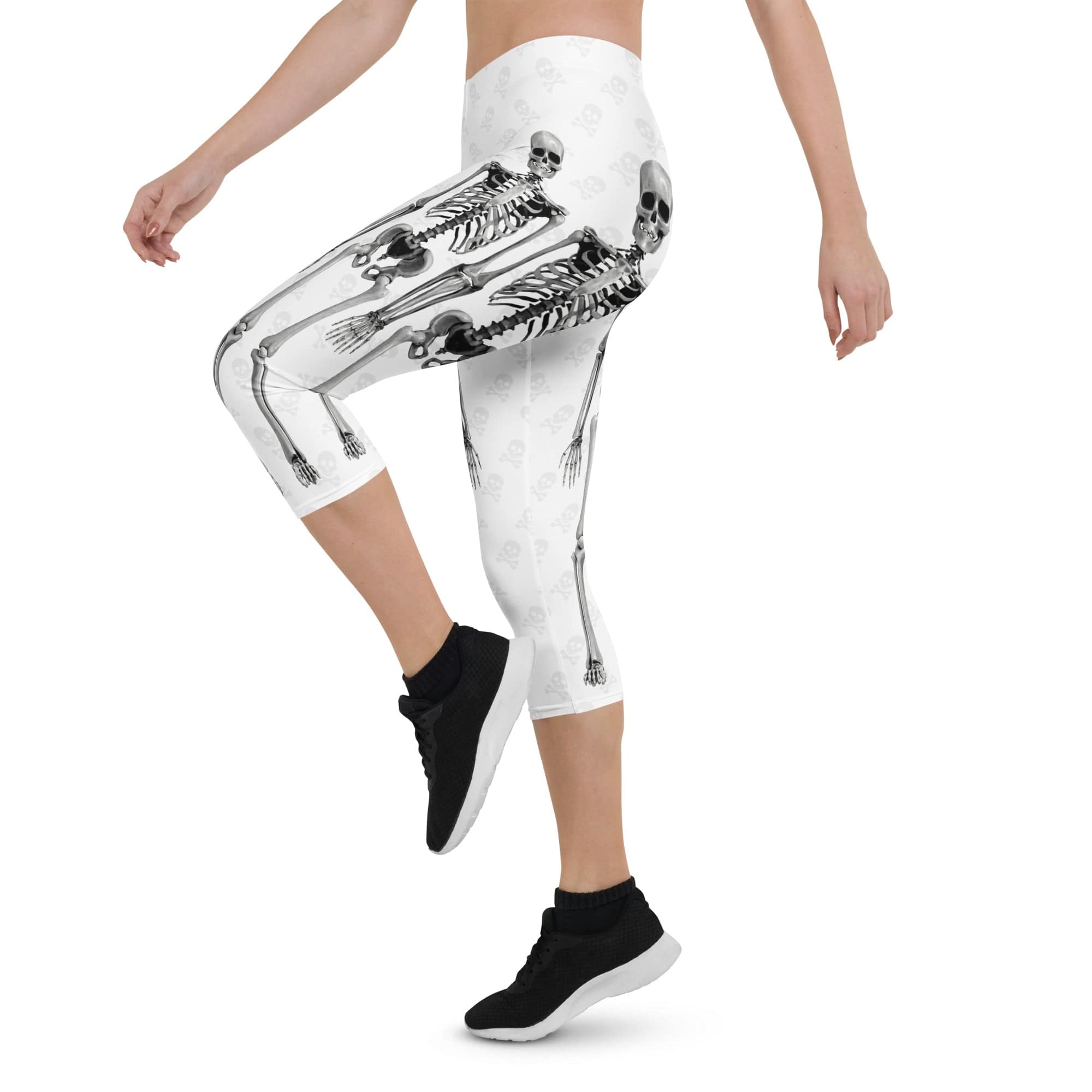 X-Ray Skeleton Print Capris