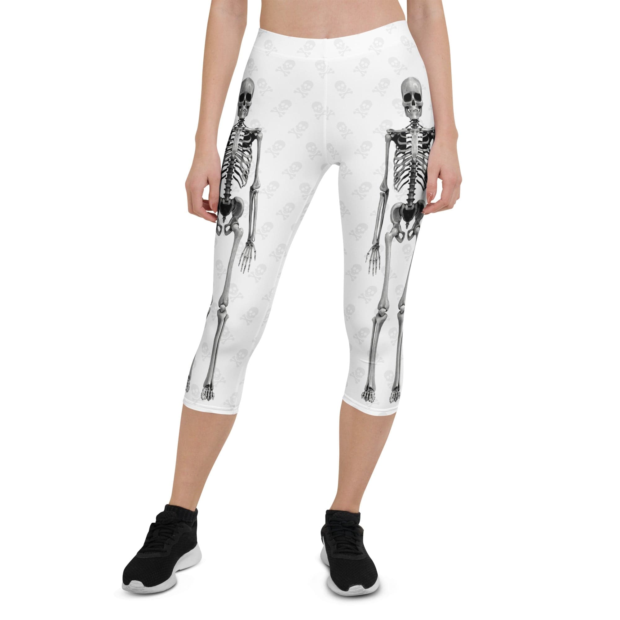 X-Ray Skeleton Print Capris