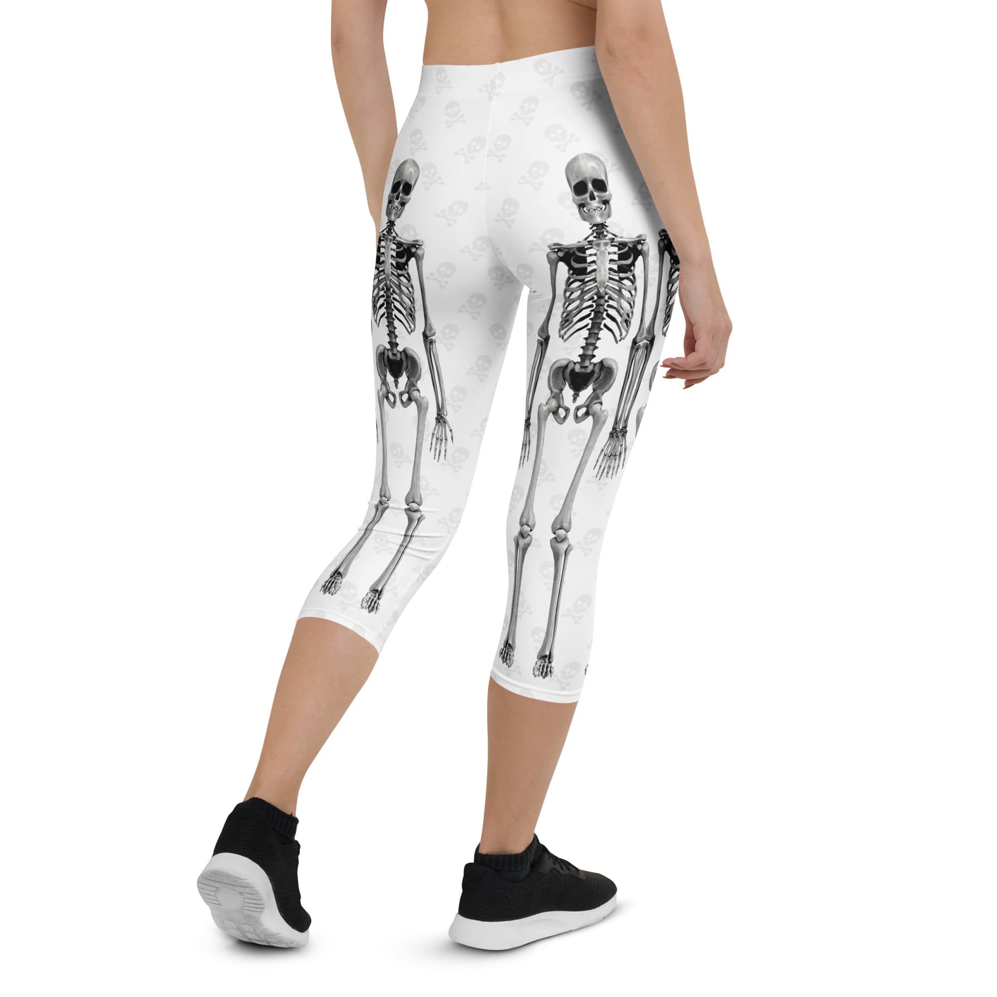 X-Ray Skeleton Print Capris