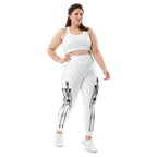 X-Ray Skeleton Print Plus Size Leggings