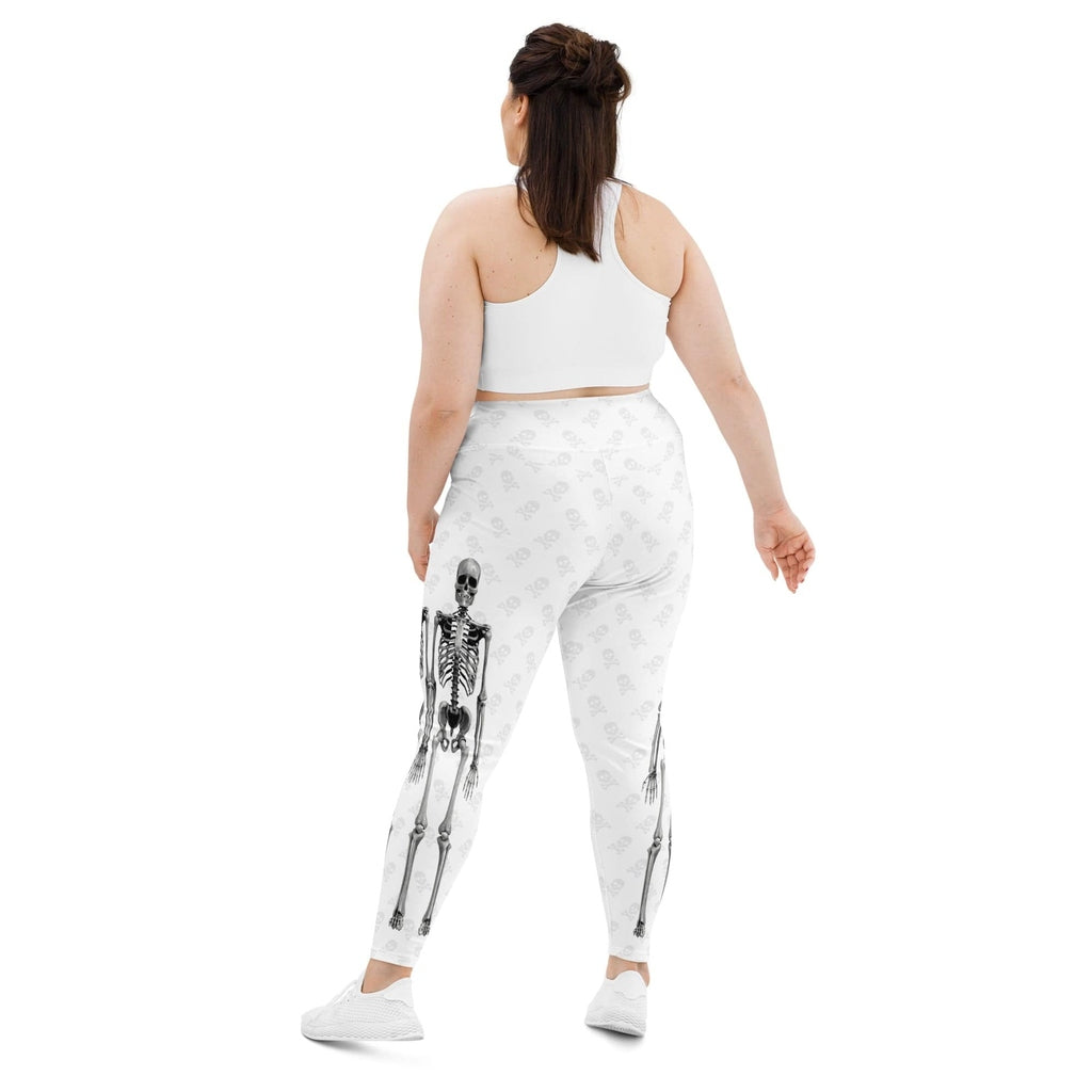 X-Ray Skeleton Print Plus Size Leggings