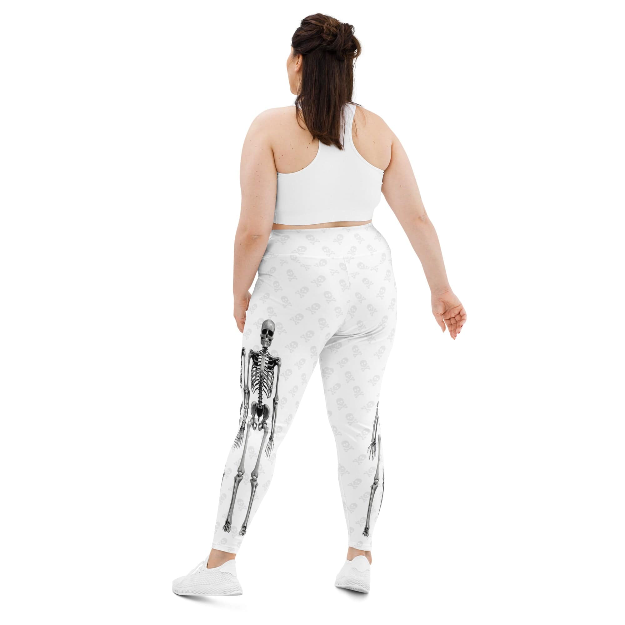 X-Ray Skeleton Print Plus Size Leggings