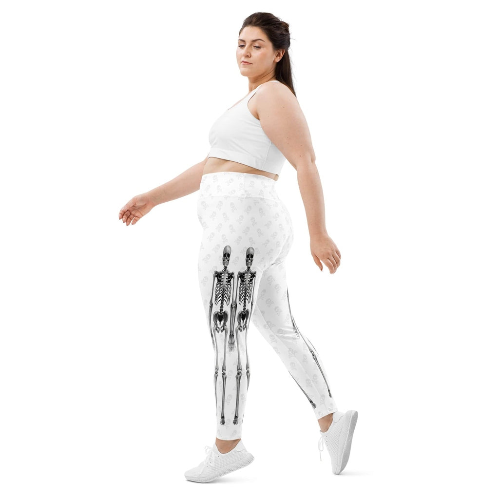 X-Ray Skeleton Print Plus Size Leggings